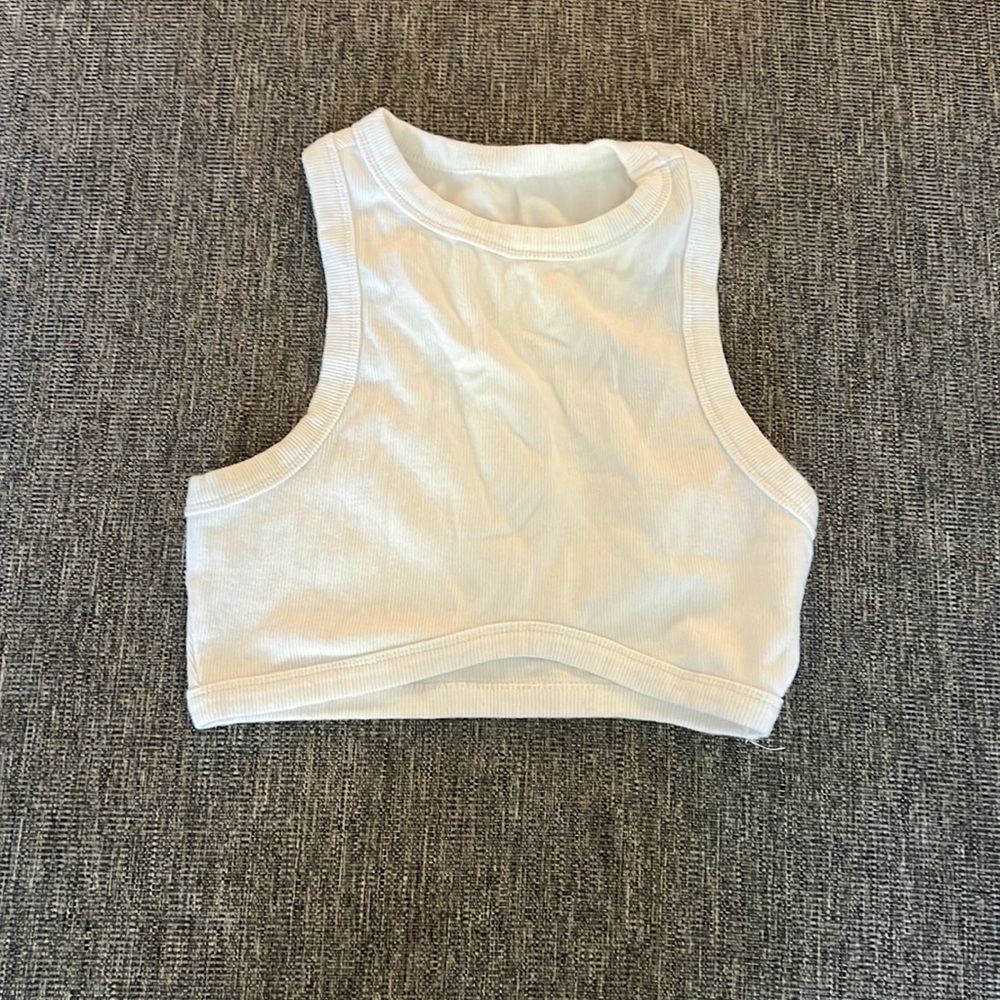 White crop top